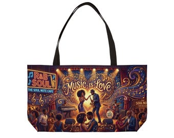 Music is Love"  Weekender Tote Bag