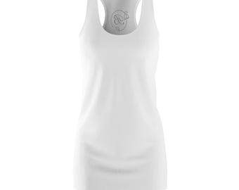 White BRO/STER Racerback Dress