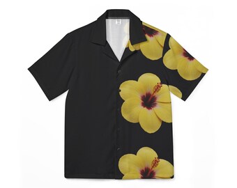 Men's Hawaiian Shirt - Floral Print Summer Style