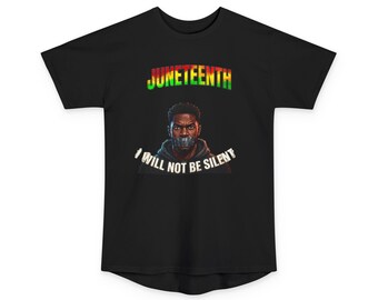 Juneteenth Tee  I Will Not Be Silent Protest Graphic T-Shirt