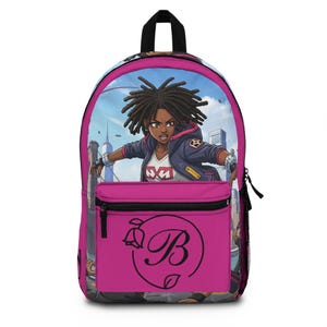 Female Anime Superhero Backpack for Adventurers, Trendy School Bag, Stylish Travel Backpack, Unique Gifts for Teens, Comic Style Backpack
