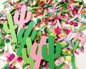 Cactus Party Decorations Fiesta Confetti Cupcake Toppers Cinco