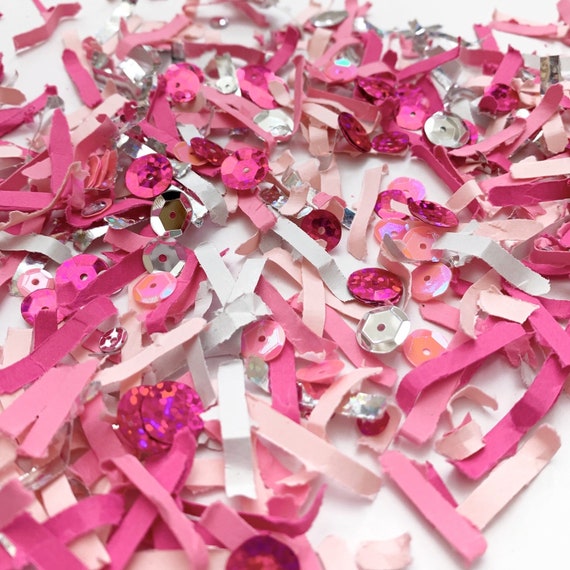 Baby Girl Gender Reveal Confetti Pink Confetti Baby Girl Shower