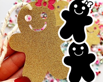 Gingerbread PNG Clipart, Gingerbread Silhouette, Gingerbread Man Png, Gingerbread Girl Png, Cut Files, Christmas Clip Art, Digital Download