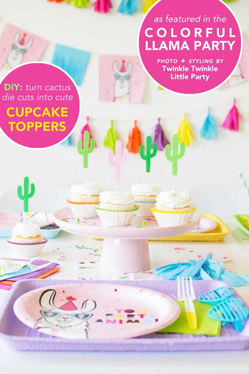 Fiesta Party Confetti Decoration Cactus Die Cuts Cactus Etsy