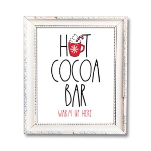Hot Chocolate Bar, Hot Cocoa Bar, Hot Cocoa Sign, Hot Chocolate Bar Sign, Hot Chocolate Sign, Hot Chocolate Bar Printable, Hot Cocoa Sign