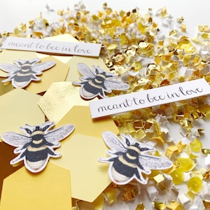 Meant to Bee, Bridal Shower, Confetti, Bride to Bee, Decorations, Bride to Bee Bridal Shower, Honey Bee, Bee Theme Shower, Bee Design