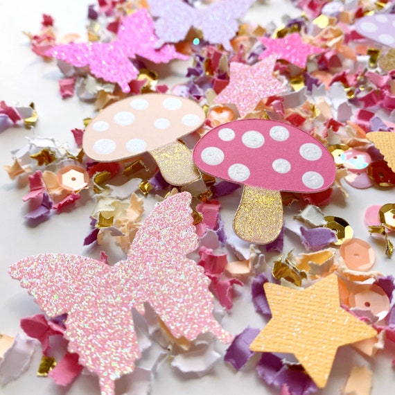 Pastel Fairy Garden Confetti, Fairy Garden Baby Shower, Fairy Birthday Party Decor Il_570xn