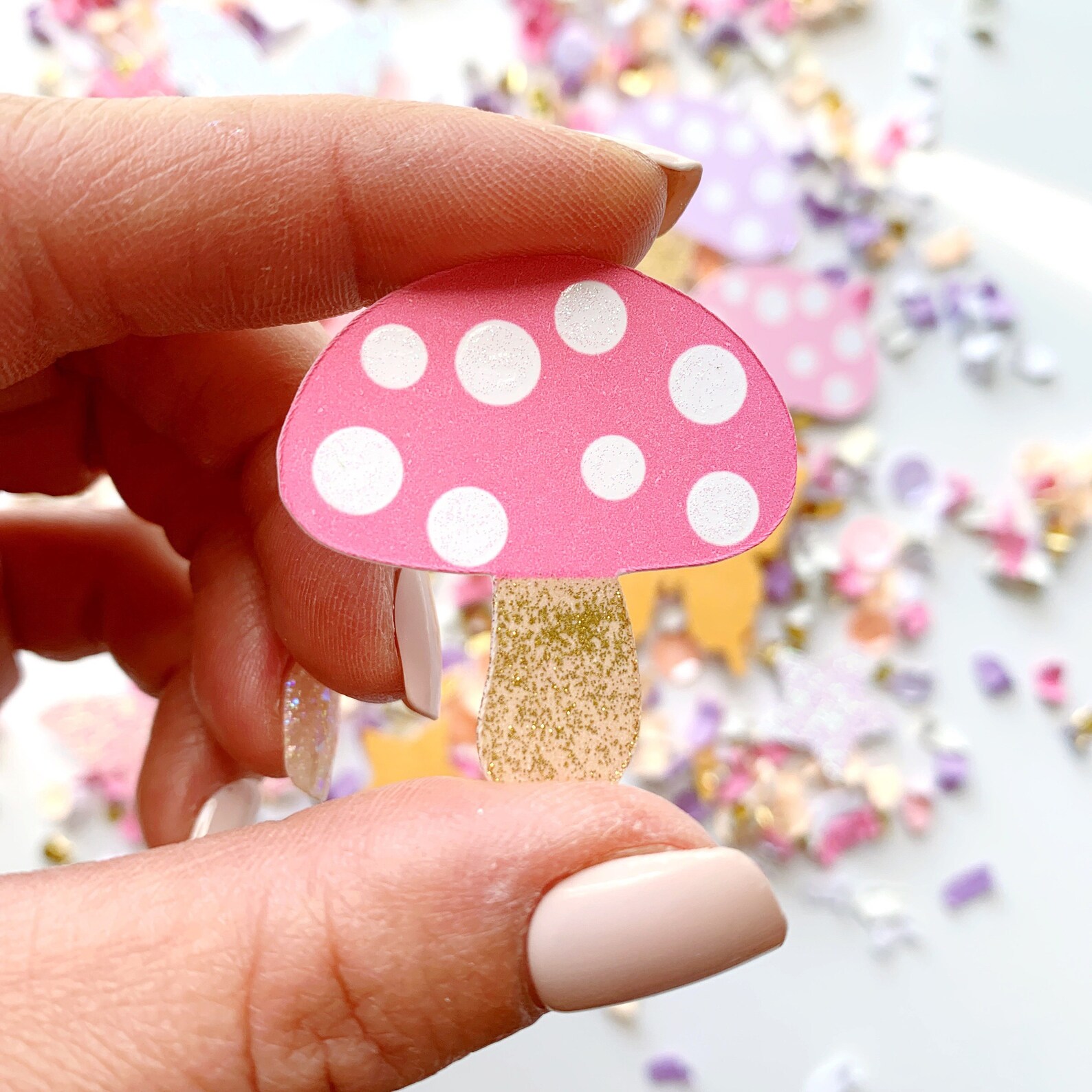 Pastel Fairy Garden Confetti, Fairy Garden Baby Shower, Fairy Birthday