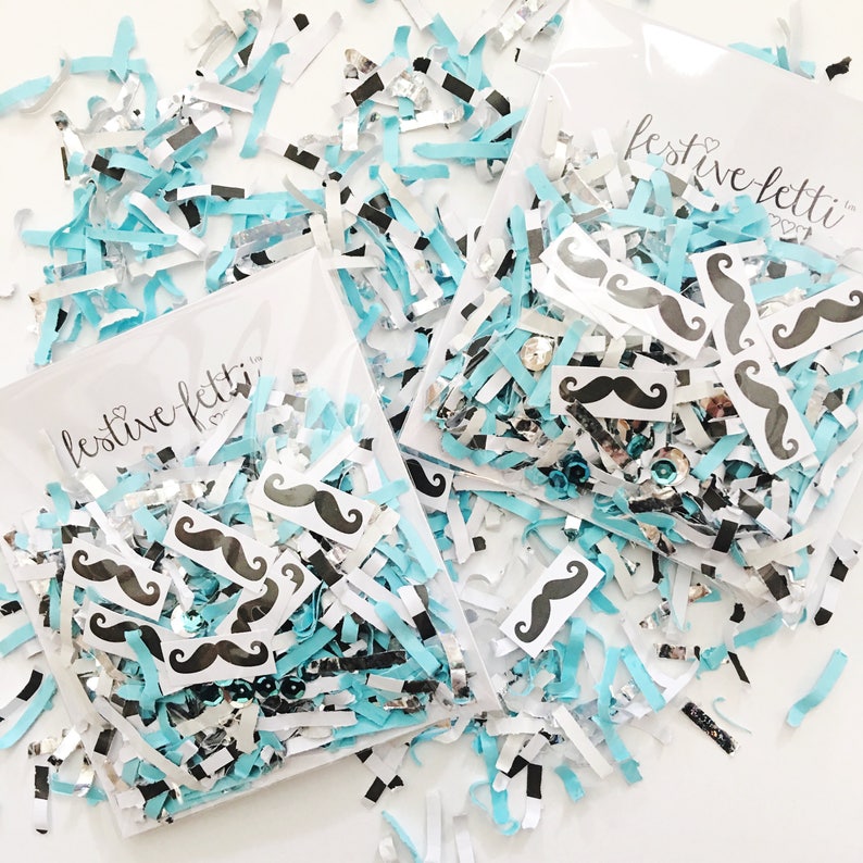 Little Man Baby Shower Confetti Baby Boy Shower Decorations Etsy
