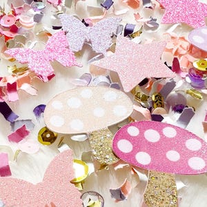 Pastel Fairy Garden Confetti, Fairy Garden Baby Shower, Fairy Birthday Party Decor, Fairy Confetti, Enchanted Forest Decor image 8