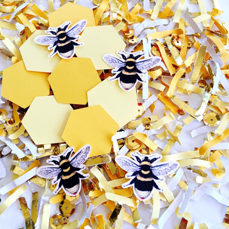 Bee Birthday Party Decorations Confetti Bee Themed Baby Etsy