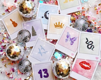 Confettis époque anniversaire, confettis musique Polaroid, décoration époque anniversaire, fête d'anniversaire musique pour filles, confettis de fête avec boules disco