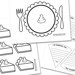Thanksgiving Coloring Pages, Thanksgiving Activity for Kids, Thanksgiving Classroom Decor, Thankful Banner, Thanksgiving Party Printables