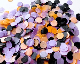 Halloween Confetti for Balloons, Orange Purple Black Tissue Confetti, Halloween Party Decor, Halloween Decorations, Halloween Birthday Decor