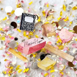 School Pencil Confetti, End of School Year Confetti, Yellow Pencil Theme, Back to School Confetti