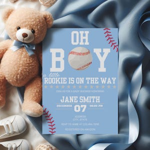 Baby Shower Invites Home Run: Hit a Grand Slam with These Baseball Theme Invitations, Little Slugger Baby Shower