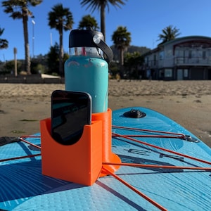 Paddleboard Cup & Phone Holder Combo: SUP, Kayak, Boat Accessories