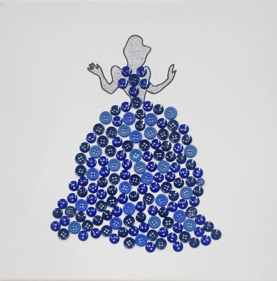 Cinderella Button Art - Etsy