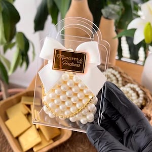 Mini Perle Geldbörse Gastgeschenk, Geburtstagsgeschenke, Hochzeitsbevorzugung
