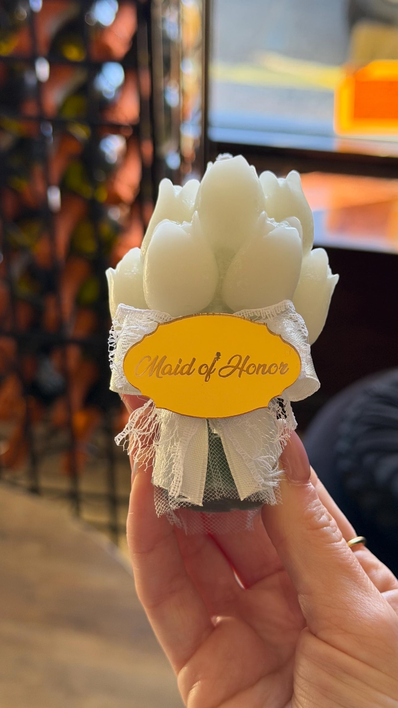 Personalized Tulip Bouquet Soy Candle Favors • Wedding, Bridal Shower ...