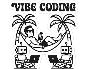 Autocollant de codage Love Vibe, autocollants de programmation de bouteilles d'eau, meilleur autocollant pour les développeurs, cadeau d'ingénieur