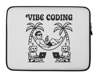 Love Vibe コーディングラップトップスリーブ – プログラマーとコーダーのためのテクノロジーにインスパイアされた保護ケース