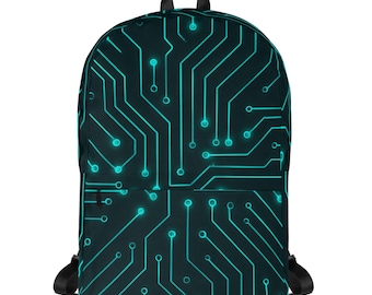 Glow Rundgang Rucksack: Tech-inspirierte Laptop Schultasche