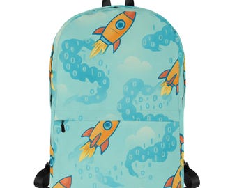Rocket Code Backpack: Tech-Inspired School Bag for Kids & Teens