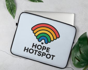 Hope Hotspot Laptop Sleeve: Padded Neoprene Case with Soft Lining