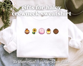 Przytulna bluza z okrągłym dekoltem w stylu pikselowym | prezent dla gracza