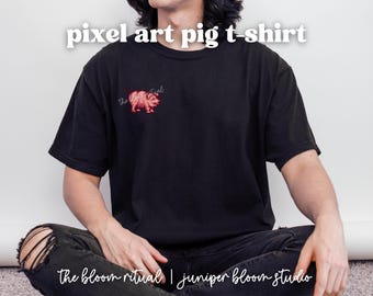 Przytulna koszulka z grafiką pikselową | przytulny prezent dla graczy