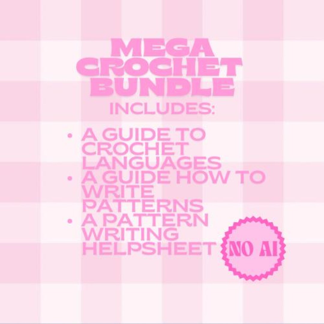 Crochet Pattern Writing Bundle, Crochet Languages Guide, Step-by-step ...