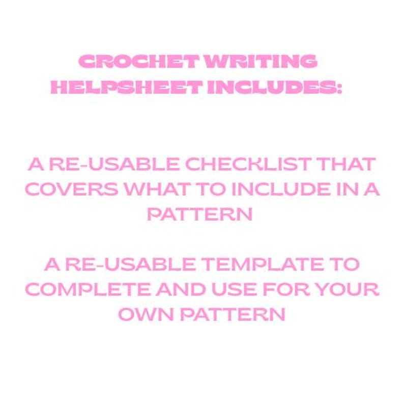 Crochet Guide to Pattern Writing Bundle, Crochet Reference, Pattern ...