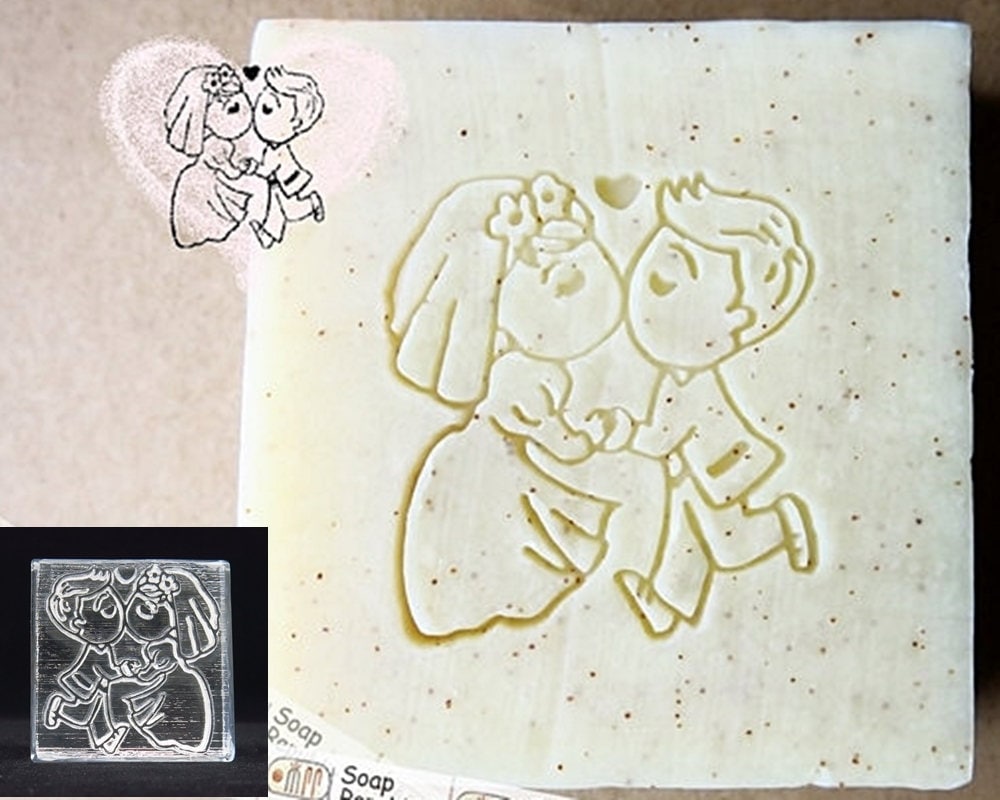 Love, Wedding, Marriage Acrylic Soap Stamp/cookie Stamp/clay Stamp/pottery  Stamp/paper Stamp 