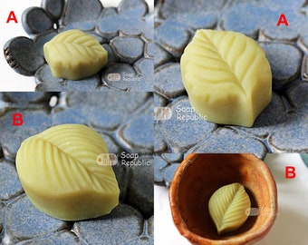 Mini Leaves (Type A / Tyep B) / 3 Cavity Silicone Soap Mold / Candle Mold / Resin Mold / Clay Mold