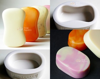 Hourglass Shape / Oval Shape /  Silicone Soap Mold / Candle Mold