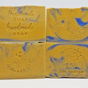 Happiness with Handmade Soap Acrylic Soap Stamp/Cookie Stamp/Clay Ceramics Pottery Stamp image 7