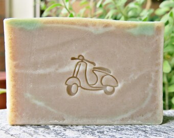 Motorcycle Acrylic Soap Stamp/Cookie Stamp/Clay Pottery Ceramic Stamp/Paper Stamp