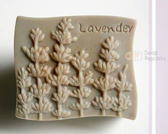 Lavender Silicone Soap Mold / Candle Mold