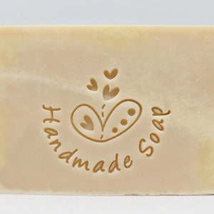 Happiness with Handmade Soap Acrylic Soap Stamp/Cookie Stamp/Clay Ceramics Pottery Stamp image 1