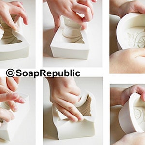 3D Love Heart Shape / You're the key / Tulip Love / Love is in the Air Silicone Soap Mold / Candle Mold image 10