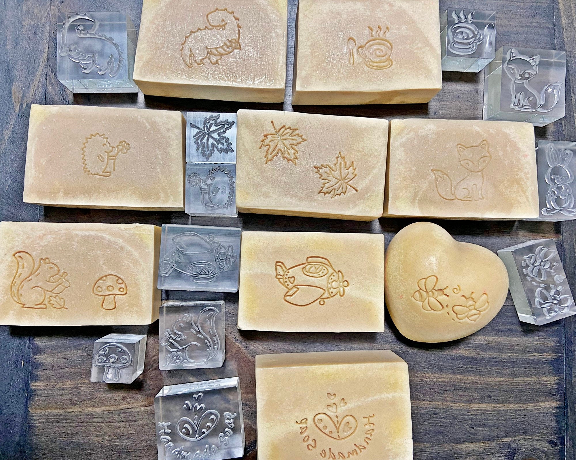 Happiness With Handmade Soap Acrylic Soap Stamp/cookie Stamp/clay