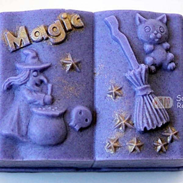 Magic Book Silicone Soap Mold / Candle Mold