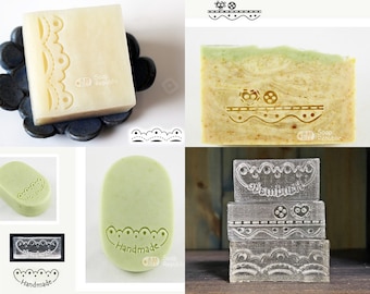 Lace--Fancy Border Acrylic Soap Stamp/Cookie Stamp/Clay Ceramics Pottery Stamp/Paper Stamp