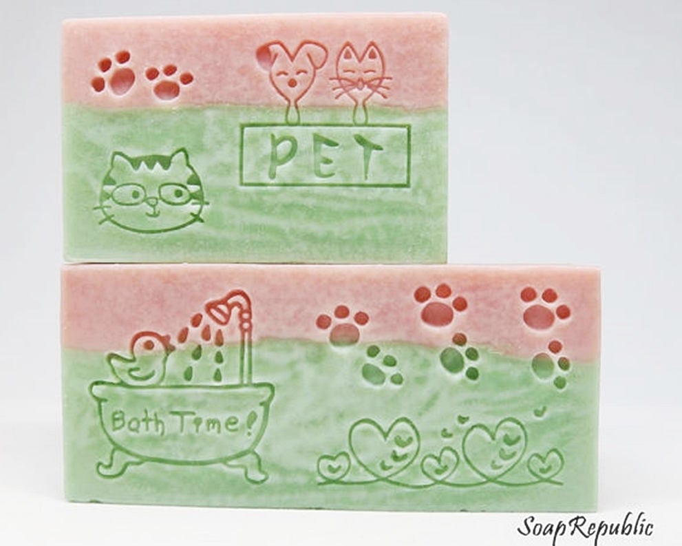 All Natural Soap Stamp for Homemade Soap Makers 2 Inches 