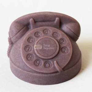 Vintage Telephone Silicone Soap Mold / Candle Mold image 4