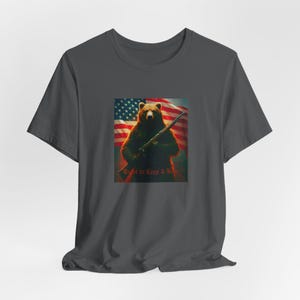 Patriotic Bear 2A T-Shirt: Right to Keep and Bear Arms