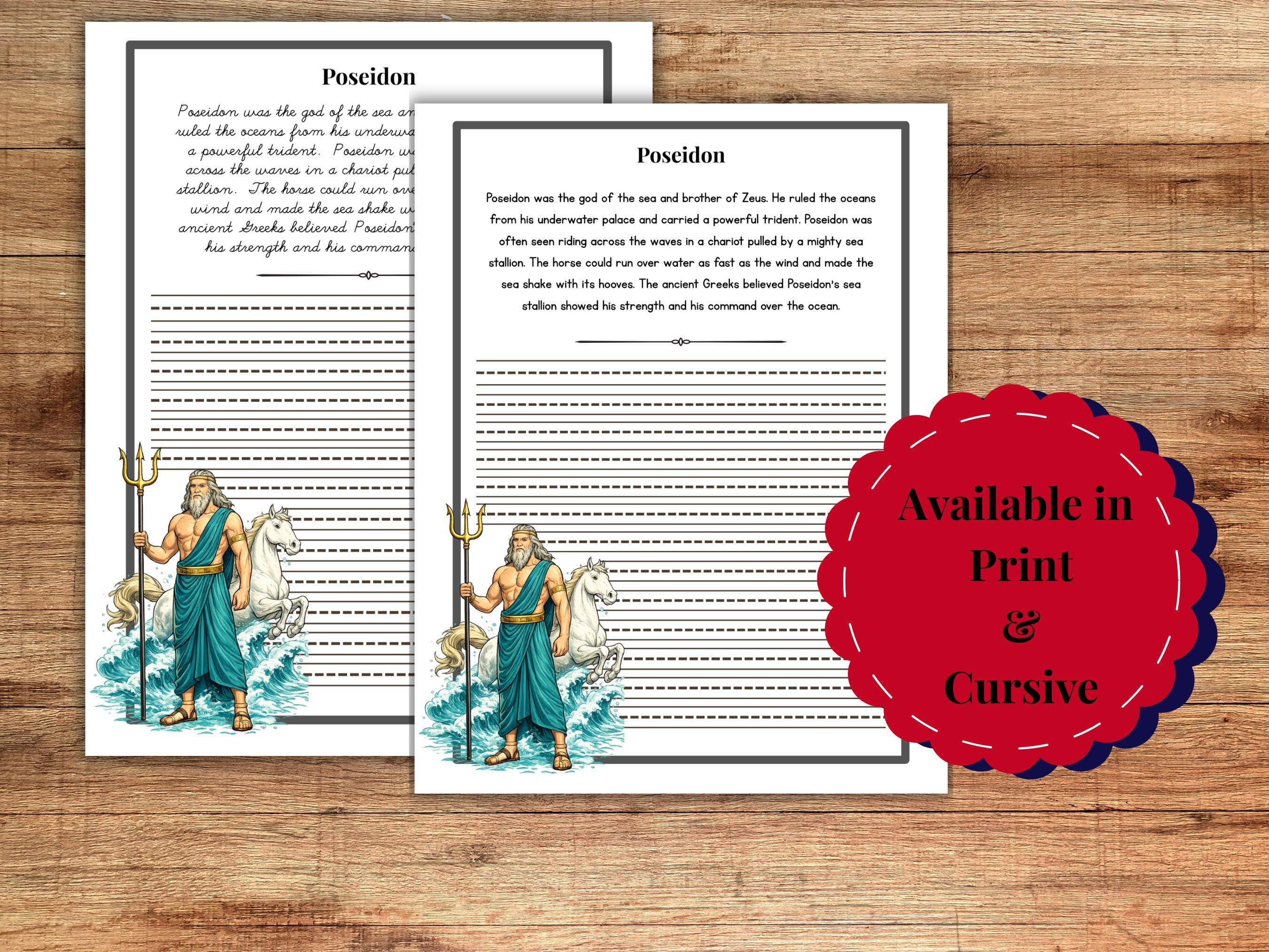 Greek Mythology Coloring Book for Kids: 25 Gods & Goddesses (PDF ...