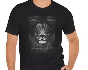 Men's Christian Bold as a Lion Short Sleeve Tee